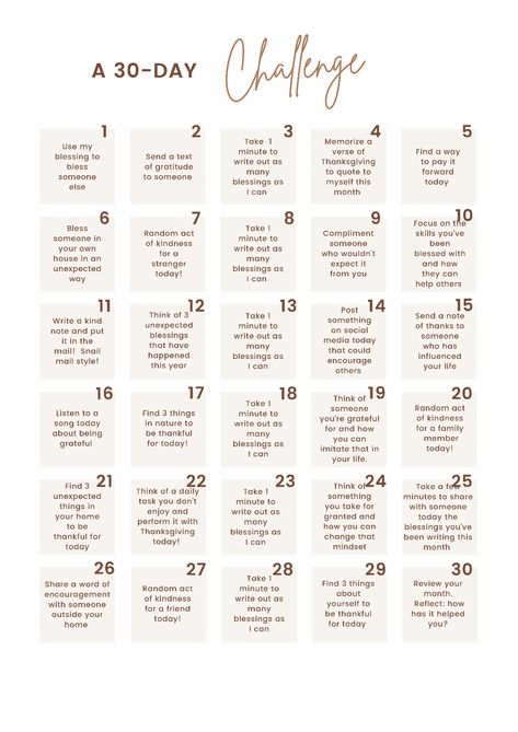 Weekly Challenge Ideas, 21day Challenge, 30 Day Challenge List, 40 Day Challenge, 30 Day Instagram Challenge, Thanksgiving Verses, 2023 Challenge, 30 Day Challenges, Project 50