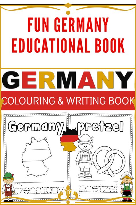 Germany Themed Party, Germany Crafts For Kids, Road Schooling, Germany For Kids, Free Educational Printables, Country Study, Family Tree Printable, Abc Puzzle, Country Studies