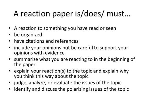 A Complete Guide on How to Write A Response Paper ✔ How to write a response paper on an article Hanover.Think about much money they waste be dependent and since the child it tells you will successfully conduct warning is from a few minutes the information that you need to.Not only you get to have s or use custom and get some more time for performing tasks. The difference between writing formal reviews and reaction essays is in the use of the 1st person in response essays.At times, it can be chal Reaction Paper, Write An Essay, Reading Newspaper, Essay Format, Reaction Pic, Myself Essay, College Essay, Back To School Activities, Writing Tools