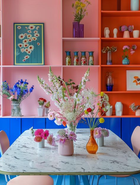 Embracing a Vivid Palette: A Visual Journey through Pastel Paradise — Living Bright Interiors Colourful Minimalist Decor, Vibrant Pastel Color Palettes, Colourful Home Decor, Colourful Decor, Bright Furniture, Pastel Interior, Pastel Walls, Colorful Space, Interiors Dream