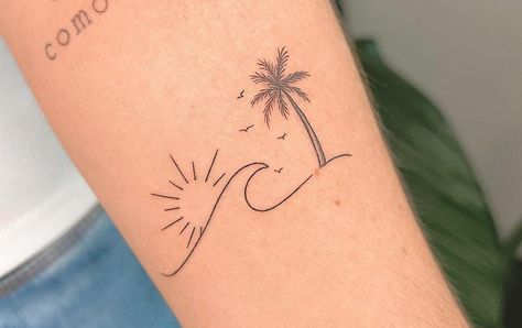 Tattoo Ideas Collar Bone, Beach Tattoo Ideas, Beach Tattoo, Collar Bone, Tattoo Ideas, Tattoos, Collar