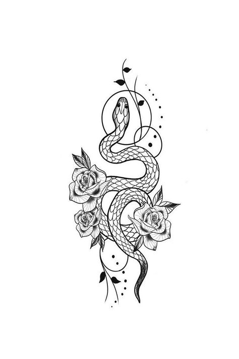 Snake Tattoo Design, Tattoo Zeichnungen, Cat Tattoos, Inspiration Tattoos, Tiny Tattoo, Spine Tattoos, Dream Tattoos, Snake Tattoo, Dope Tattoos