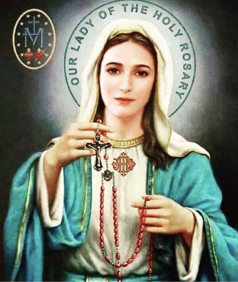 Mary Jesus Mother, Hail Holy Queen, Mother Mary Pictures, Our Lady Of The Rosary, Lady Of The Rosary, Jesus Mother, Blessed Mary, Jesus And Mary Pictures, Mama Mary