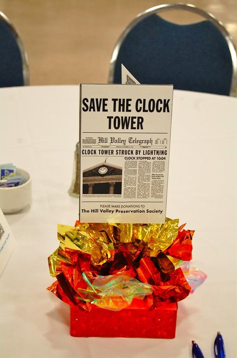 Back To The Future Birthday, Bttf Party, Back To The Future Party, Future Decor, 80s Theme Party, Event Decorating, Fundraising Gala, 80's Party, Dance Themes