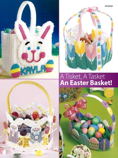 Plastic Canvas Spring Patterns, Plastic Canvas Easter Basket Patterns, Plastic Canvas Easter, Plastic Canvas Easter Basket, Easter Basket Pattern, Spring Favorites, Easter Baskets To Make, Easter Patterns, Playing Card Case