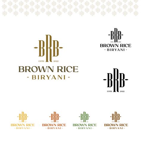 Design #230 by Bipardo | BRB Brown Rice Biryani- Healthy take on a traditional dish. Rice Logo Design Ideas, Biriyani Logo, Rice Biryani, Resturant Logo, Business Card Logo Design, Western Restaurant, Holistic Health Coach, Restaurant Logo, Vegan Comfort Food