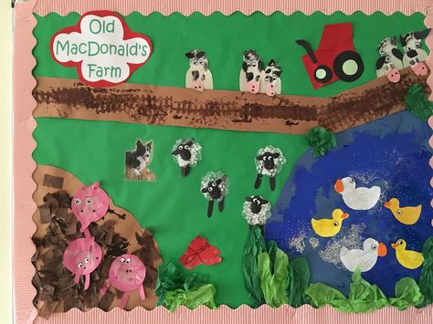 Nursery Old MacDonald Display board Old Macdonald Eyfs Activities, Nursery Rhymes Display Boards, Farm Display Eyfs, Farm Display Board, Nursery Rhyme Display Boards, Display Boards Nursery, Nursery Display Boards Eyfs, Nursery Display Boards, Autumn Eyfs Activities