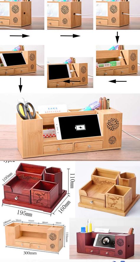 Diy Desk Organizer Ideas, Desk Organizer Ideas, Etsy Pod, Diy Desk Organizer, Permainan Kerjasama Tim, Stationary Organizer, Business Card Display, Card Display Stand, Penyimpanan Makeup