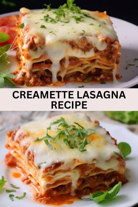 Creamette Lasagna Recipe, Cream Of Broccoli Soup, Lasagne Recipes, Lasagna Noodles, Cream Of Celery Soup, Celery Soup, Classic Italian Dishes, Creamy Cheese, How To Cook Sausage