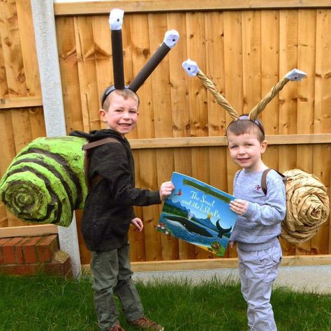 Snail And The Whale Costume, Bookweek 2024, Book Week 2022, Eco Friendly Halloween, The Snail And The Whale, Whale Costume, World Book Day Costume Ideas, World Book Day Outfits, Snail Costume