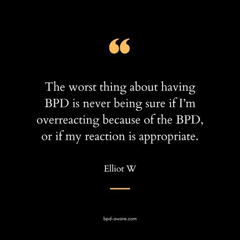 Borderline Personality Disorder (BPD) affects everyone differently. What is the worst thing about having BPD for you? Bpd Quotes Inspiration, Bpd Symptoms, Wise Mind, Dbt Skills, Psychology Disorders, Borderline Personality, Charli D'amelio Aesthetic, My Mental Health, Best Books To Read