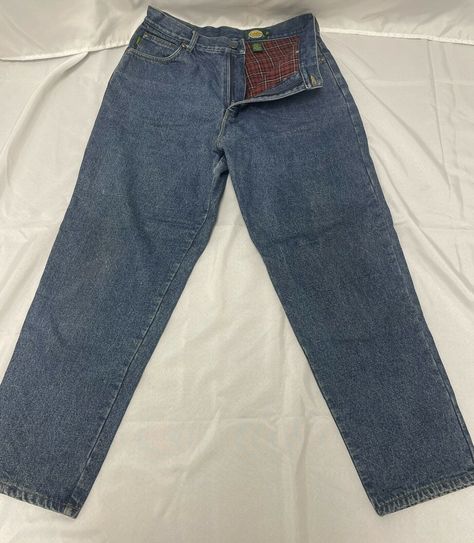 CABELAS Flannel Lined Jeans Womens 14 High Rise Dark Wash Straight Leg. Used condition- please see photos for condition and measurements Wrangler Jeans Aesthetic, Jeans Aesthetic, Flannel Lined Jeans, Lined Jeans, Wrangler Jeans, Jeans Womens, Levi Jeans, Mom Jeans, Straight Leg