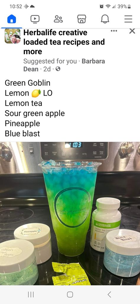 Lemon Lime Lift Off Herbalife Recipes, Herbalife Tea Recipes Lemon Lime Liftoff, Lemon Lime Liftoff Tea Recipes, Herbalife Tea Recipes Drinks With Liftoff, Herbalife Tea Recipes, Swig Drinks, Herbal Life Shakes, Herbalife Teas, Healthy Cafe