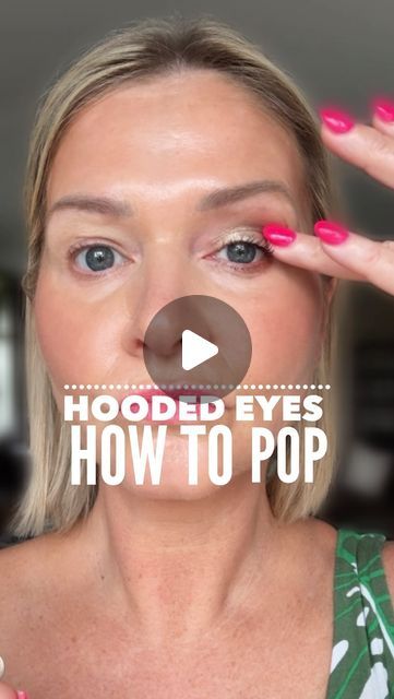 Sonya MacDonald /Over 40 Makeup/Skin on Instagram: "Hooded eyes? Here’s the simplest way to pop your eyes!! 👇

Just use a lighter shimmer on the inner half of your lid to attract more light. Any shimmery shades will reflect light and make things look bigger than they are, so keep on the movable lid. Because of this, avoid shimmers on your hood! 

I’m using SEINT’s limited edition LEGEND, the most beautiful natural tan eyeshadow. Just the perfect hint of shimmer!
On repeat! 🔁 
Only available till the end of July or until supplies last! 

#hoodedeyes #hoodedeyestutorial #hoodedeyesmakeuplook #hoodedeyemakeup #hoodedeyestruggle #hoodedeye #eyeshadow #midlifewomen #smalleyesmakeup #brighteyes #eyeshadowtutorial #eyeshadowtips #almost50andfabulous" Half Hooded Eye Makeup, How To Make Hooded Eyes Look Bigger, Tan Eyeshadow, Makeup Looks For Hooded Eyes, Hooded Eyes Tutorial, Makeup For Small Eyes, Eyeshadow For Hooded Eyes, 40 Makeup, Eyeshadow Tips