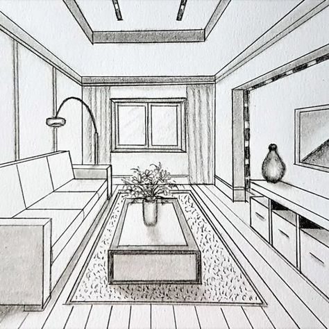 I will hand draw and sketch pencil perspective views for you Easy Crafts For Teens, Perspective View, Interior Design Sketches, Sketch Pencil, Interior Sketch, Perspective Drawing, Hand Draw, Phone Wallpaper Images, Quick Sketch