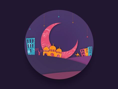 Eid Mubarak by Sourabh Barua Eid Creative, Circle Gif, Eid Mubarak Animation, Creative Animation, Ramadan Lantern, Video Gif, Social Media Marketing Instagram, Design Fonts, Marketing Instagram