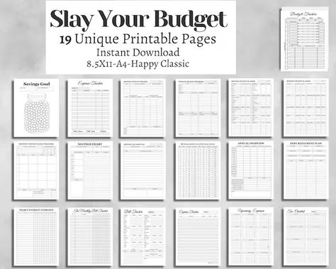 MysticSocietyDigital - Etsy Monthly Savings Plan, Tax Checklist, Budget Spreadsheets, Budget Planner Book, Monthly Budget Tracker, 52 Week Money Challenge, Savings Chart, Monthly Savings, Bill Tracker