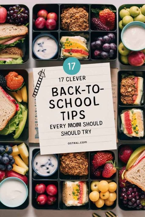 17 Clever Back-to-School Hacks Every Mom Should Try Back To School Hacks For Moms, Back To School Prep, Back To School List, Back To School Ideas, Back To School Lunch Ideas, Family Organization, School Prep, Homework Incentives, After School Routine