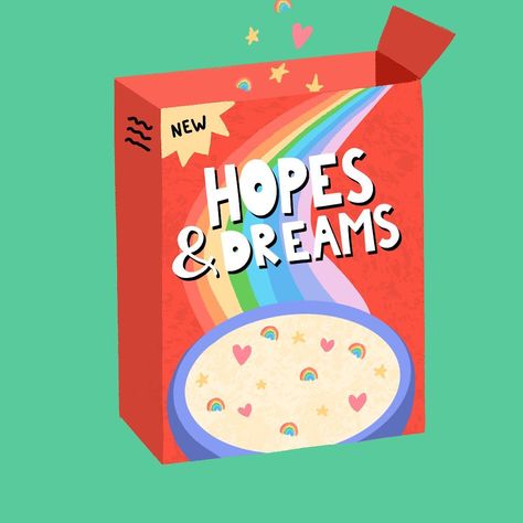 Cereal Illustration, Hopes And Dreams, A Box, Cereal, Log In, Log, On Instagram, Instagram