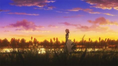 Animated gif about gif in Violet Evergarden by ~ Naho ~ Violet Evergarden Gif, Violet Evergarden Wallpaper, Violet Evergreen, Gif Background, Surealism Art, Sky Gif, Violet Evergarden Anime, Japanese Animated Movies, Girl Drawing Sketches