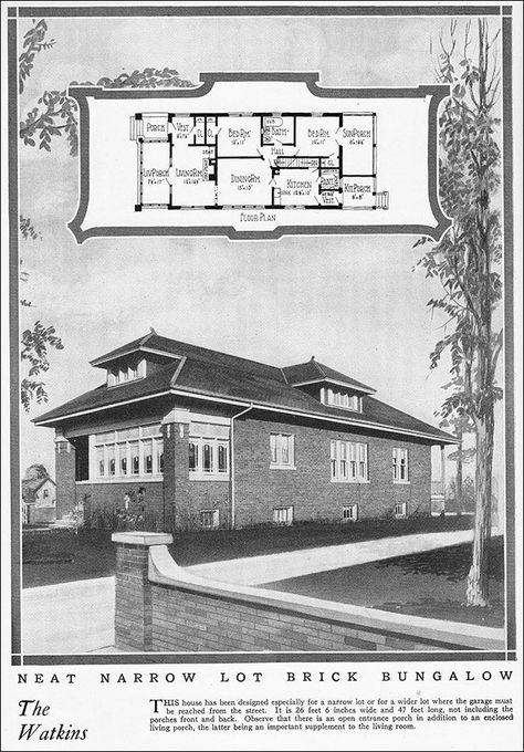 Vintage House Plans Bungalows, Bungalow Layout, Chicago Bungalow, Vintage Floor Plans, Kitchen Porch, Style Bungalow, Vintage Homes, Chicago House, Bungalow Floor Plans