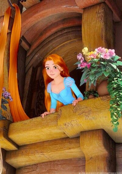 She looks good with ginger hair,and a sky blue dress... Disney Princess Rapunzel, Images Disney, Karakter Disney, Cute Disney Pictures, Princess Rapunzel, Tangled Rapunzel, Disney Rapunzel, Disney Facts, Disney Princess Wallpaper