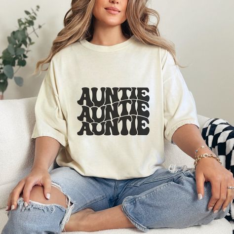 Aunt Tshirt, Aunt To Be, Aunt Shirt, Auntie Shirts, New Aunt, Best Aunt, Aunt Shirts, Club T Shirt, Aunt Gifts