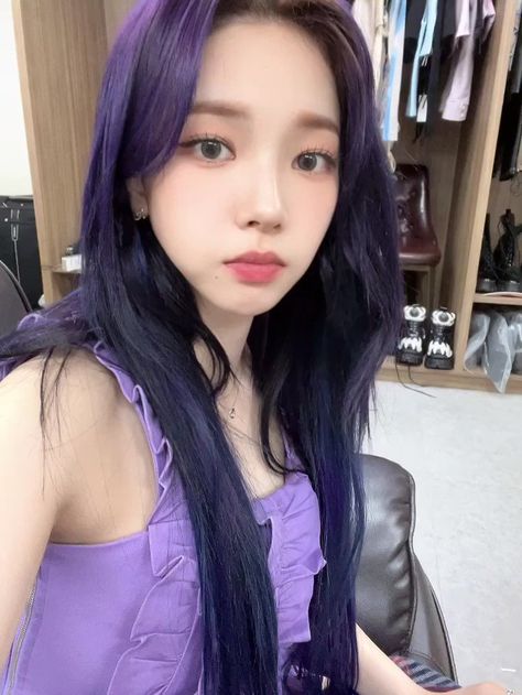 Karina Aespa, Purple Hair, Kpop Girl Groups, Korean Singer, South Korean Girls, Kpop Girls, Girl Group, My Girl, Hair Color