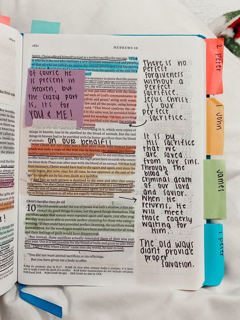 Hebrews Bible Study Notes, Hebrews Bible Journaling, Aesthetic Bible Notes, Bible Annotations, Hebrews Bible Study, Bible Doodles, Bible Journal Notebooks, Open Bible, Bible Things