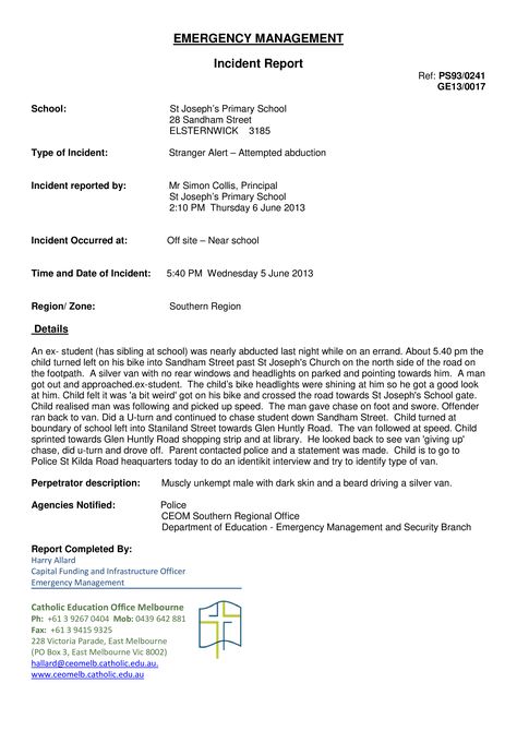 Emergency Management Incident Report - How to create an emergency Management Incident Report? Download this Emergency Management Incident Report template now!