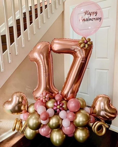 Balloon Bouquet Delivery, Festa Moana Baby, Happy Balloons, 17th Birthday Ideas, Halloween Party Balloons, Sweet 16 Decorations, Balloon Display, Diy Balloon Decorations, Balloon Arrangements