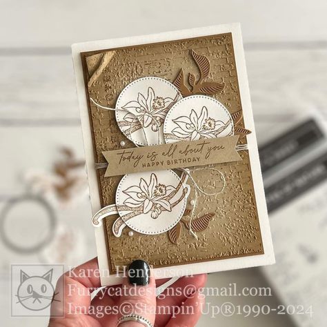 Stampin Up Birthday Cards, Note Pad Covers, Global Design Project, Birthday Gift Cards, Nature Card, Flower Circle, Wink Of Stella, Cards Birthday, Card Kits