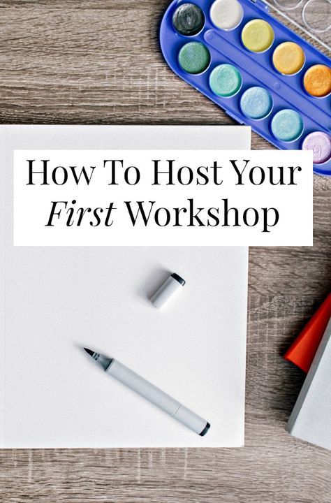 Mar 26, 2019 - Sure, there are lots of moving parts but hosting your first workshop doesn't need to feel terrifying or overwhelming. Promise! Leadership Workshop, Teaching Crafts, Workshop Plans, Business Workshop, Sand Crafts, Diy Workshop, Crafts Workshop, Creative Workshop, Craft Classes