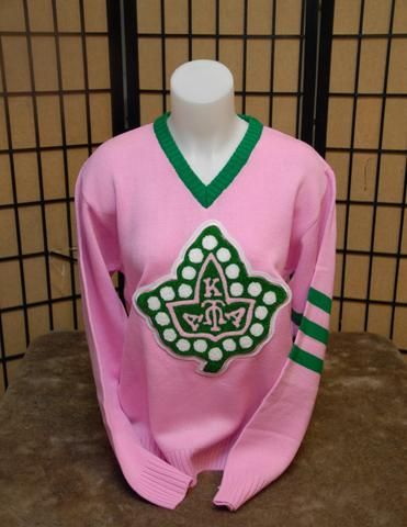 Alpha Kappa Alpha Sweaters & Shirts – Page 2 – Greek Traditions Alpha Kappa Alpha Sweater, Alpha Kappa Alpha Clothing, Pink V Neck Sweater, Green Tahini, Alpha Kappa Alpha Paraphernalia, Kappa Sorority, Alpha Kappa Alpha Sorority Paraphernalia, Green Sweater Cardigan, Greek Tradition