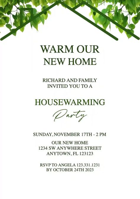 Invitation Housewarming, Housewarming Invitation Templates, Housewarming Invitation, Online Invitation, House Warming Invitations, Invitation Maker, Housewarming Party, Online Invitations, Letter Templates