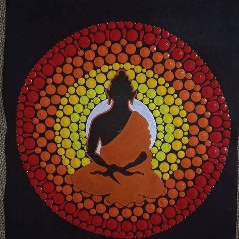 Buddha meditation dot art Buddha Dot Mandala Art, Aboriginal Artists, Art Mandala, Mandala Dots, Dot Art, Dot Painting, Dots Art, Mandala Art, Acrylic Painting