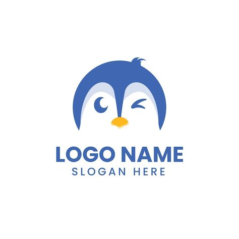 Vector logo design concept penguin cute | Premium Vector #Freepik #vector #penguin-logo #wildlife-logo #silhouette-logo #animal-logo Wildlife Logo, Penguin Logo, Logo Silhouette, Penguin Birthday, Logo Design Concept, Silhouette Logo, Logo Animal, Baby Penguins, Vector Logo Design