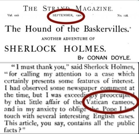 "Vatican cameos appears in The Hound of the Baskervilles in 1901. It is not a WWII code unless Hound of the Baskervilles were what the troops were referring to. Otherwise, it's straight up Conan Doyle." The Hound Of The Baskervilles, Hound Of The Baskervilles, Vatican Cameos, John Locke, Mrs Hudson, Steven Moffat, Sherlock 3, Benedict Cumberbatch Sherlock, The Hound