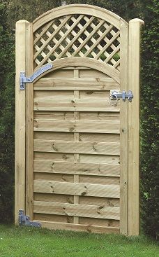 Arched Lattice Top Gate 1800mm x 900mm | W Madden LTD - Builders Merchants - Building, Roofing, Timber  Plumbing Supplies Arched Gate, Fence With Lattice Top, Decorative Fence Panels, Decorative Trellis, Wooden Garden Gate, Gate Furniture, Timber Gates, Wooden Gate, Gate Decoration