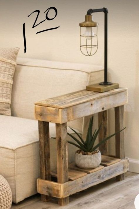 Modern Home Trends, Diy Wooden Projects, Accent Side Table, Wooden Pallet Projects, Everything Funny, Wood Furniture Diy, Diy Home Furniture, Wooden Projects, Think Again