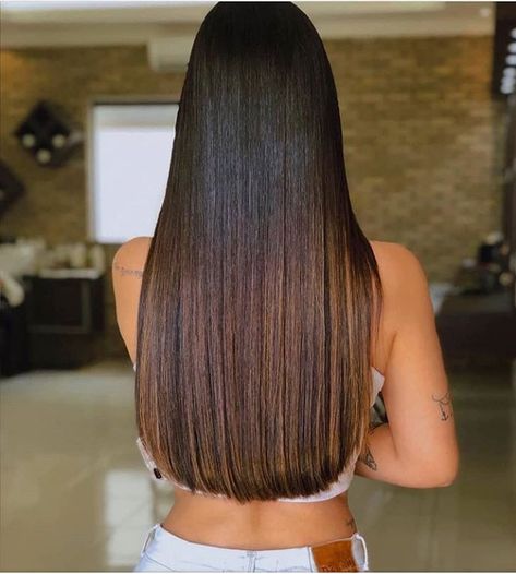 Haircuts For Long Hair Straight, Long Hair Cuts Straight, One Length Haircuts, V Shaped Haircut, One Length Hair, V Shape Hair, Extension Hair, Straight Hair Cuts, Beautiful Braided Hair