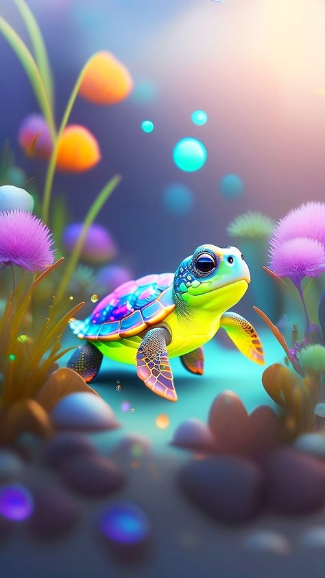 Sea Turtle Wallpaper, Sea Turtle Pictures, Turtle Wallpaper, Fairy Wallpaper, Cute Mobile Wallpapers, Phone Wallpaper Pink, Iphone Wallpaper Hd Nature, Beautiful Wallpaper For Phone, Beautiful Sea Creatures