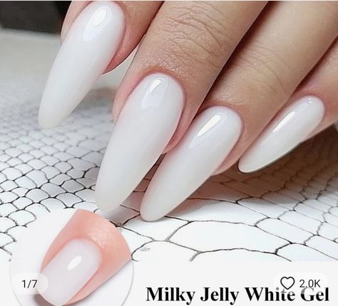 Stylish Reading Glasses, Nail Art French, White Gel Nails, Red Gel Nails, Jelly Nails, Semi Permanent, Nail Art Diy, Uv Led, Nail Manicure