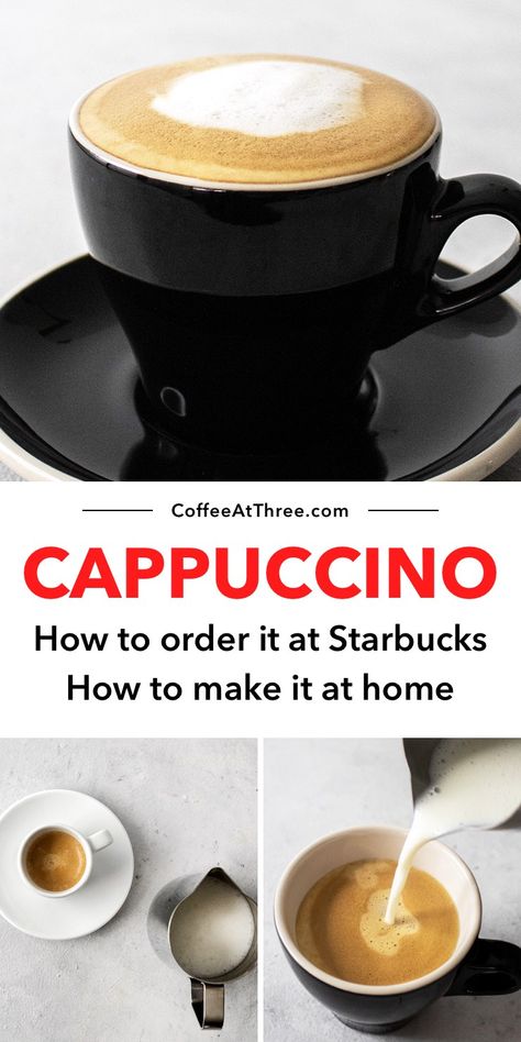 Starbucks Cappuccino Recipe, Cappuccino Mix Recipe, How To Make Cappuccino, Cappuccino Recipe, Iced Cappuccino, Cold Brew Recipe, Mocha Recipe, Speciality Coffee Shop, Starbucks Coffee Drinks