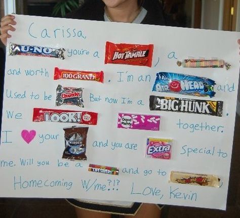 Cute way to get asked to homecoming. Thought I would share with Pinterest. Poster board using candy for words "lifesaver, sweetheart" Asking To Homecoming, Bucket List Craft, Homecoming Poster, Homecoming Poster Ideas, Homecoming Dates, Prom Posters, Asking Someone Out, Asking To Prom, Homecoming Posters