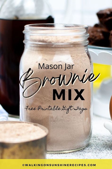 Brownie Jar Gift, Mason Jar Brownie Mix Recipe, Diy Brownie Mix In A Jar, Mason Jar Brownies, Cake In A Mug Mix In A Jar, Homemade Brownie Mix In A Jar, Brownie In A Jar Recipe Gift, Brownies In A Jar Recipe, Homemade Brownie Mix Bulk