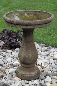 Bird Baths | Massarelli's White House Garden, Stone Bird Baths, Round Bird, Pebble Garden, Bird Bath Garden, Bird Baths, Traditional English, Garden Structures, Garden Stones