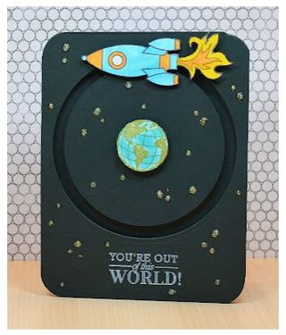 Diy Interactive Cards, Spinner Card, Slider Cards, Boy Cards, 카드 디자인, Seni Origami, Interactive Cards, Rocket Ship, Kids Birthday Cards