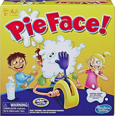 Amazon.com: Pie Face Game Whipped Cream Family Game Kids Ages 5 and Up : Toys & Games Pie Face Game, Wipped Cream, Games For Families, Christmas Birthday Ideas, Games To Play With Kids, Best Board Games, Family Boards, Birthday Activities, Kids English