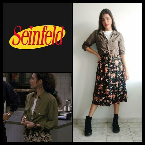 Elaine Benes Hair, Elaine Benes Style, Elaine Seinfeld Outfits, Seinfeld Costume, Elaine Outfits, Seinfeld Outfits, Elaine Benes Outfits, Elaine Seinfeld, Seinfeld Elaine